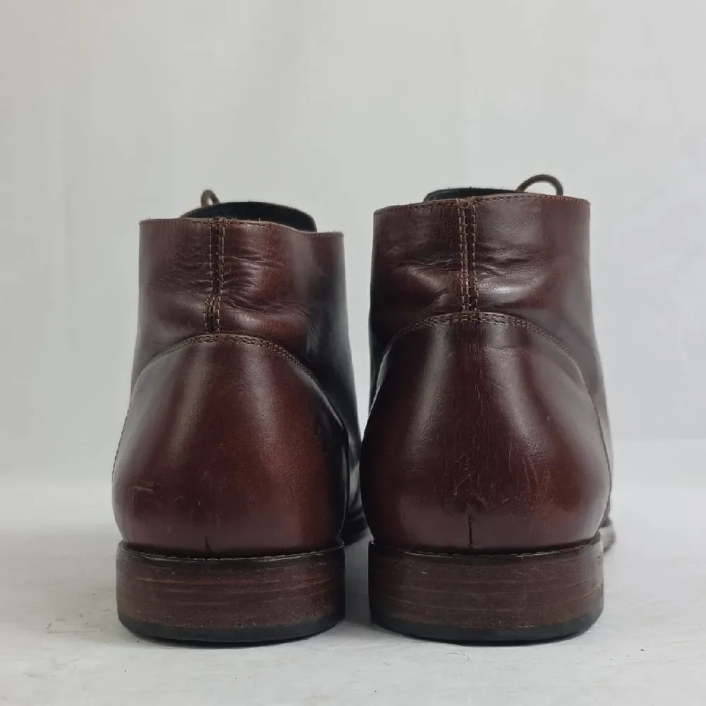 Nisolo Everyday Brown Oiled Leather‎ Men's Chukka Boots.
